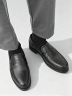 Men's Perforated Penny Loafers