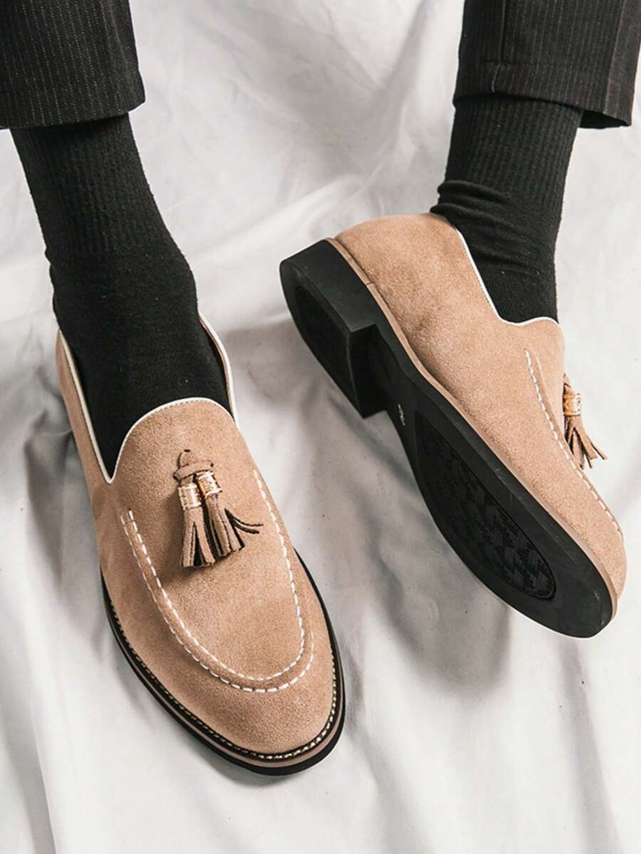 Men's Stitched Tassel Loafers