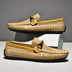 Men's Woven Texture Bit Loafers